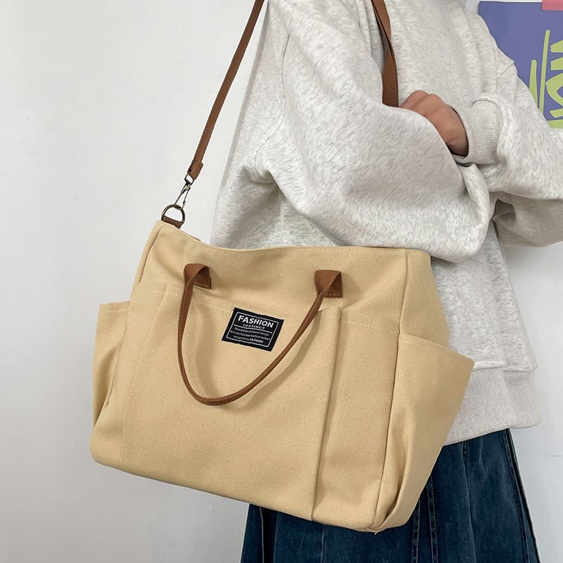 Canvas Tote Designer - Bolso grande de lona para mujer,