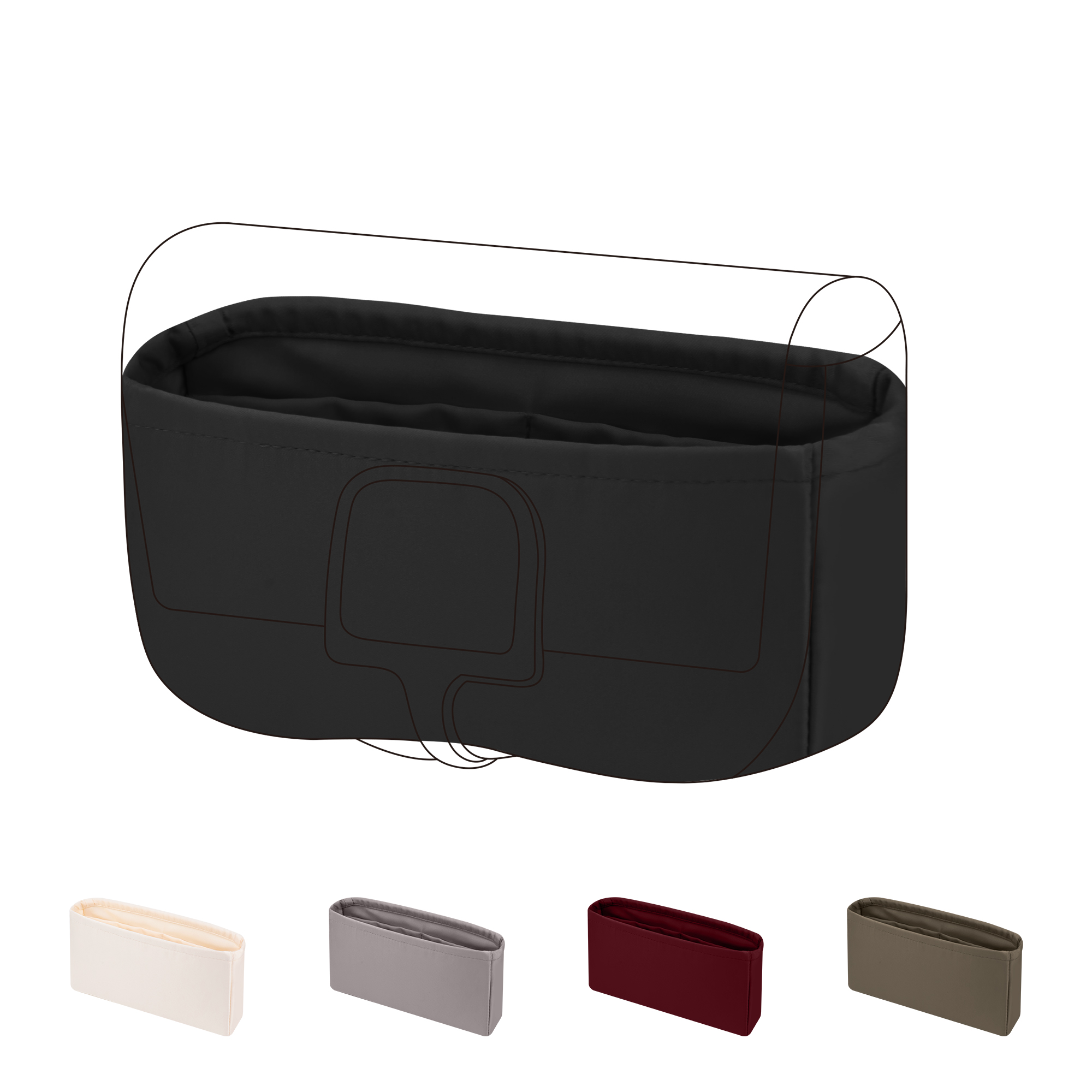 Luxury Bags Hermes - Organizador de bolso DGAZ Silky, compatible