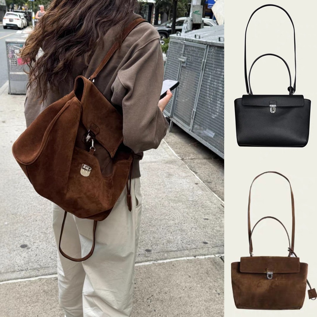 Luxury Bags With Silver Hardware - Bolsos de hombro de piel auténtica