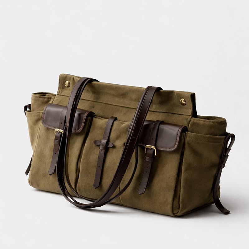 Bolso Tote de Lona y Cuero de  - Canvas Tote Designer reseña y precio