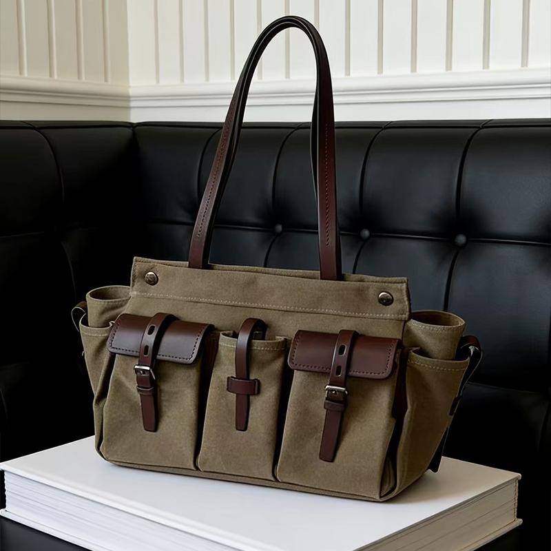 Bolso Tote de Lona y Cuero de  - Canvas Tote Designer reseña y precio