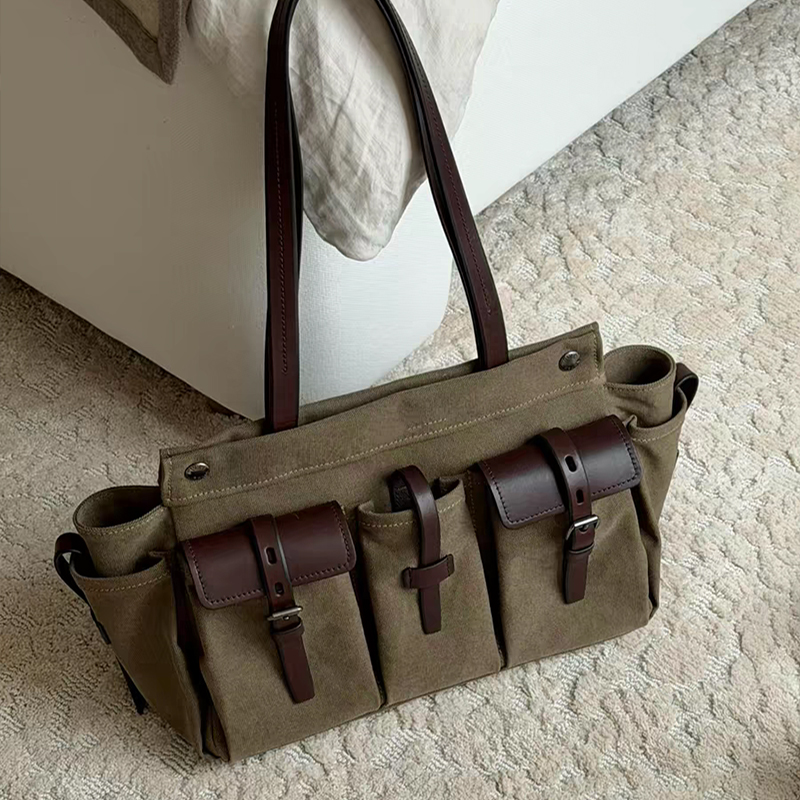 Bolso Tote de Lona y Cuero de  - Canvas Tote Designer reseña y precio