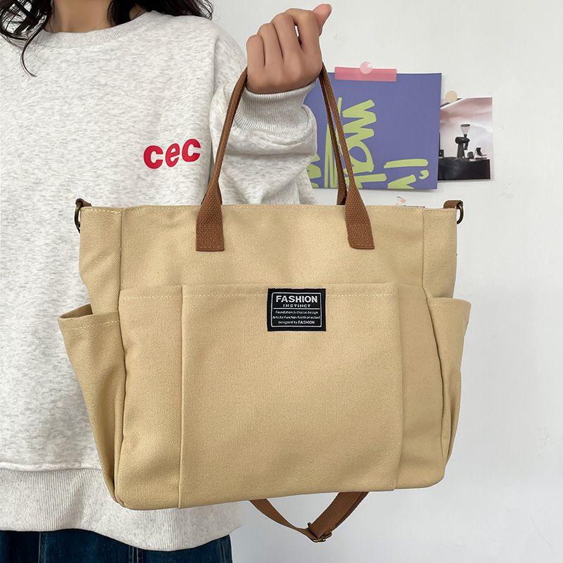 Bolso grande de lona para muje - Canvas Tote Designer reseña y precio