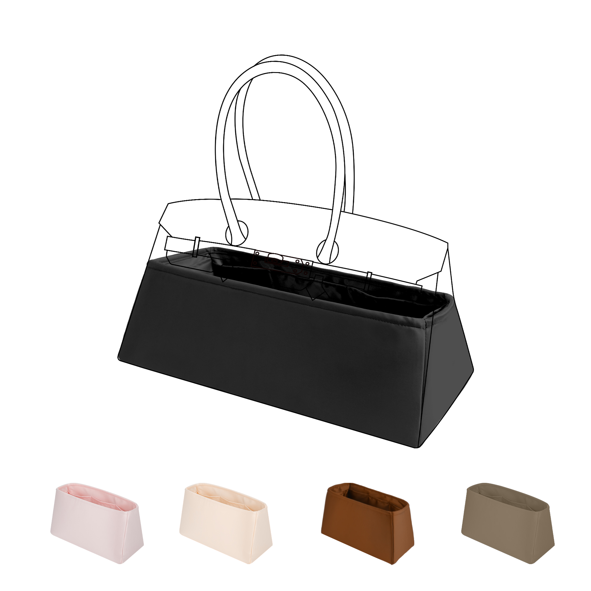 Organizador de bolsos de seda  - Luxury Bags Hermes reseña y precio