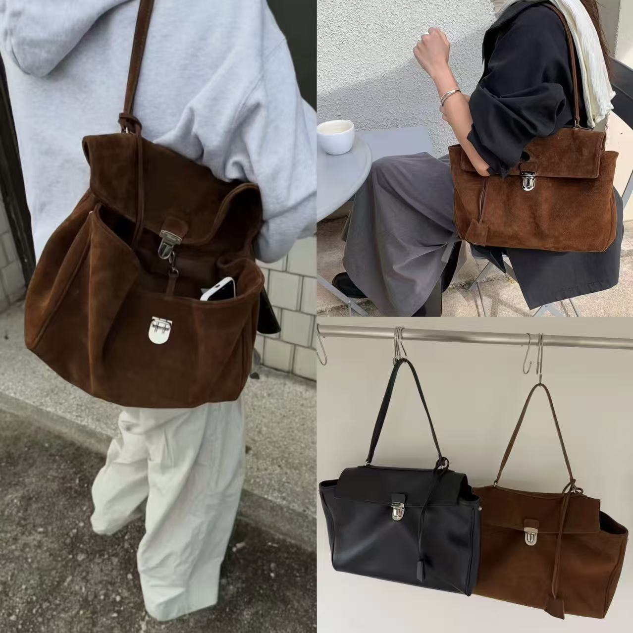 Bolsos de hombro de piel autén - Luxury Bags With Silver Hardware reseña y precio