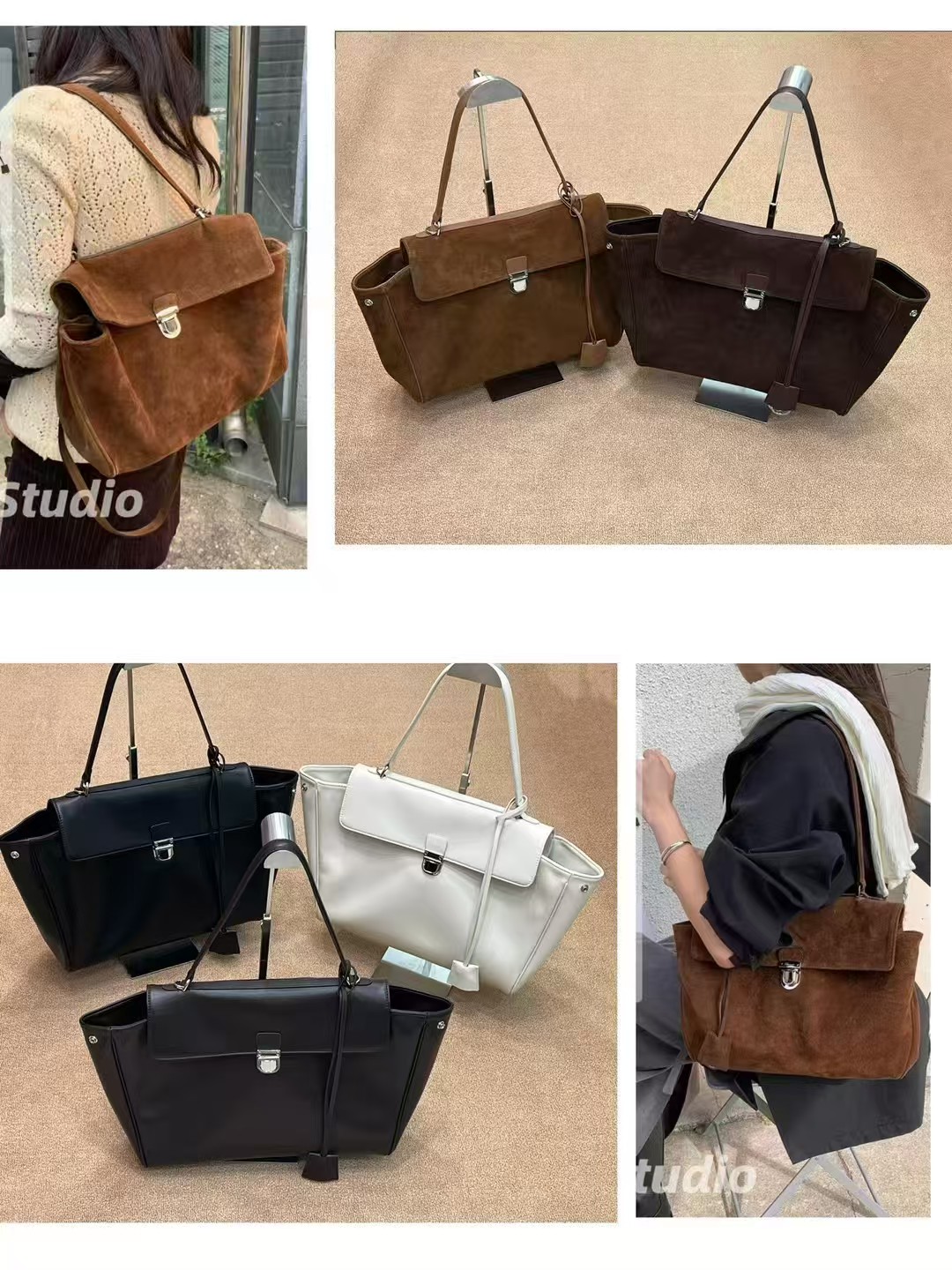 Bolsos de hombro de piel autén - Luxury Bags With Silver Hardware reseña y precio