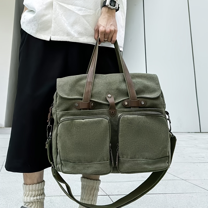 Bolso bandolera de lona con co - Canvas Tote Designer reseña y precio
