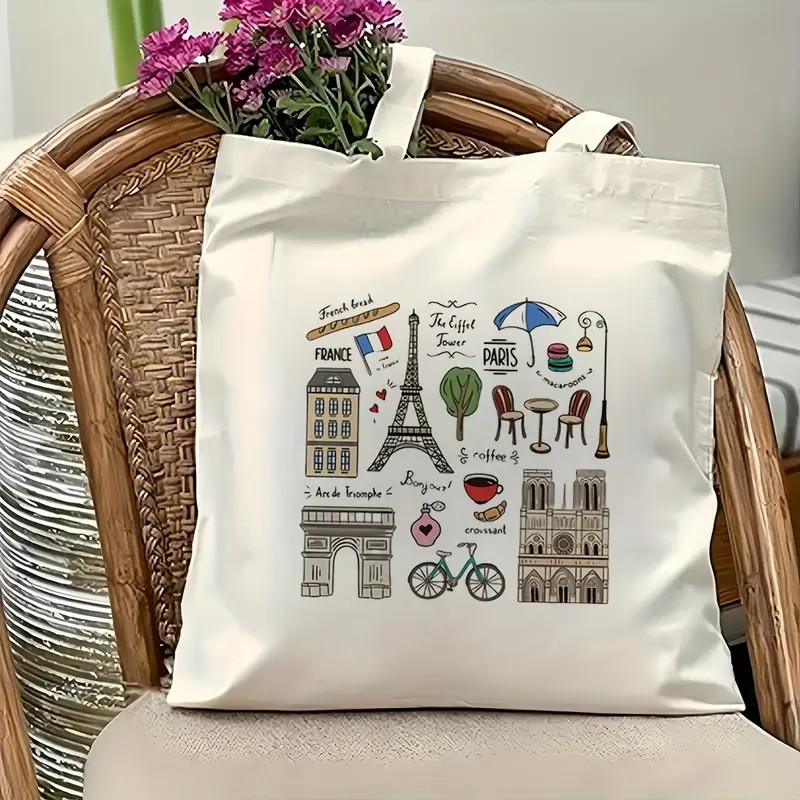 Bolso de viaje de París para m - Canvas Tote Designer reseña y precio