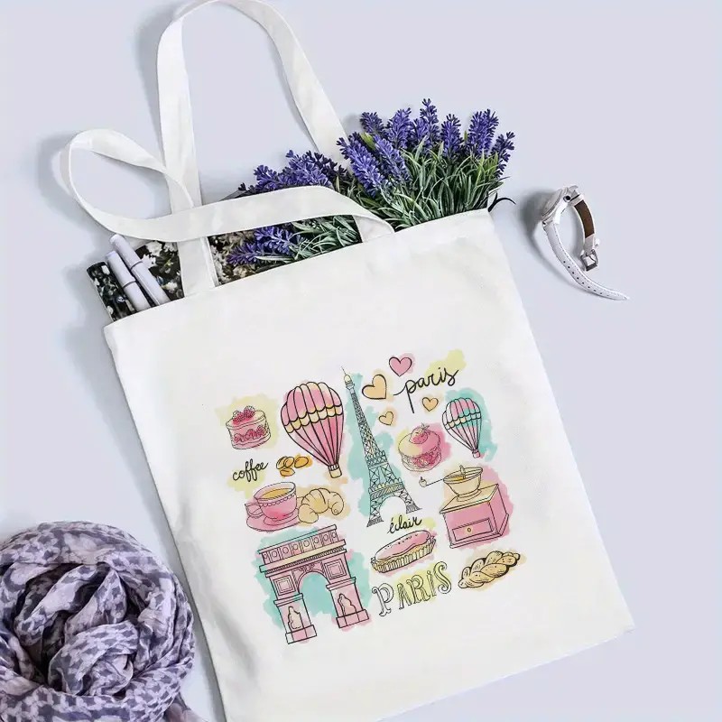 Bolso de viaje de París para m - Canvas Tote Designer reseña y precio