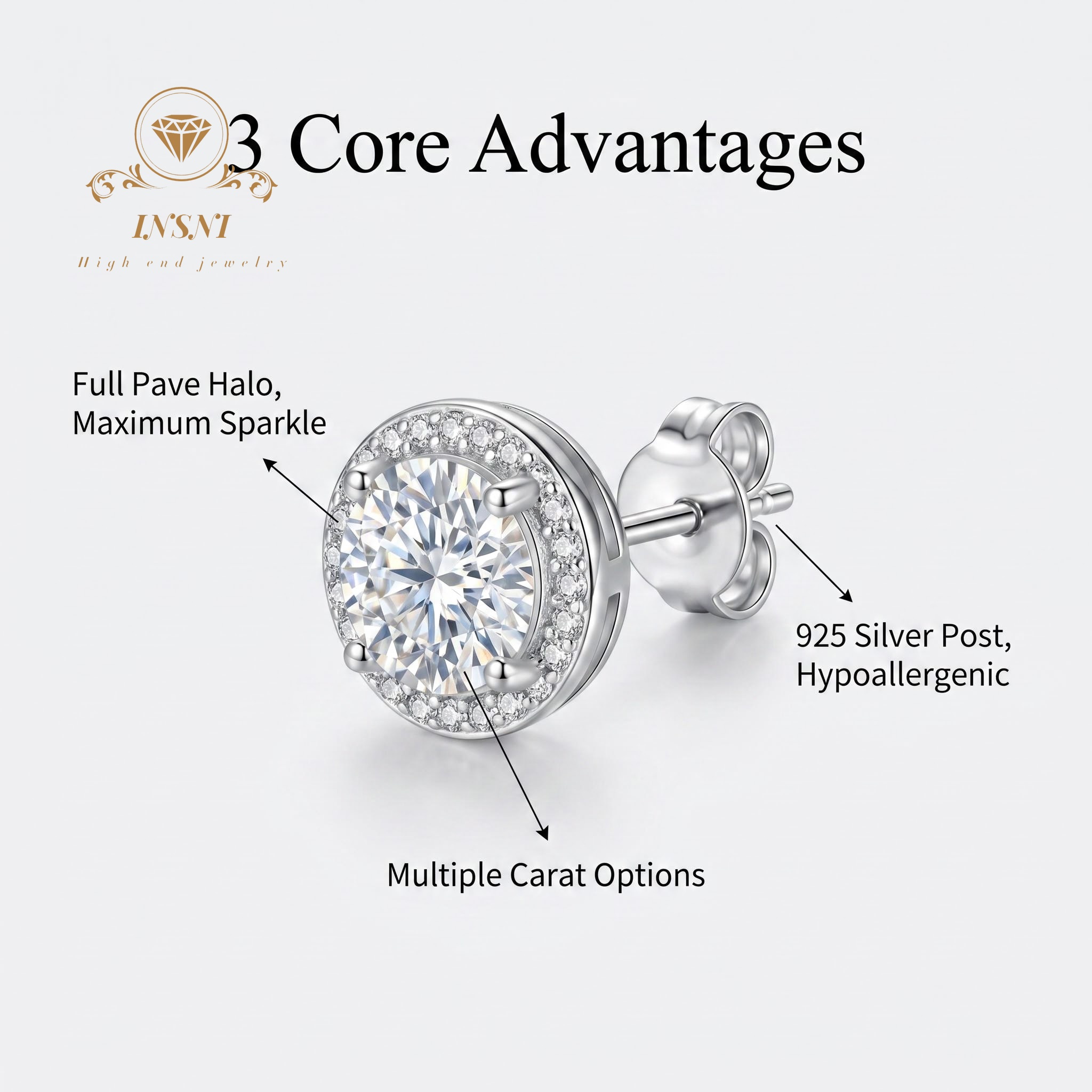 Pendientes de Plata de Ley 925 - Luxury Bags Affordable reseña y precio